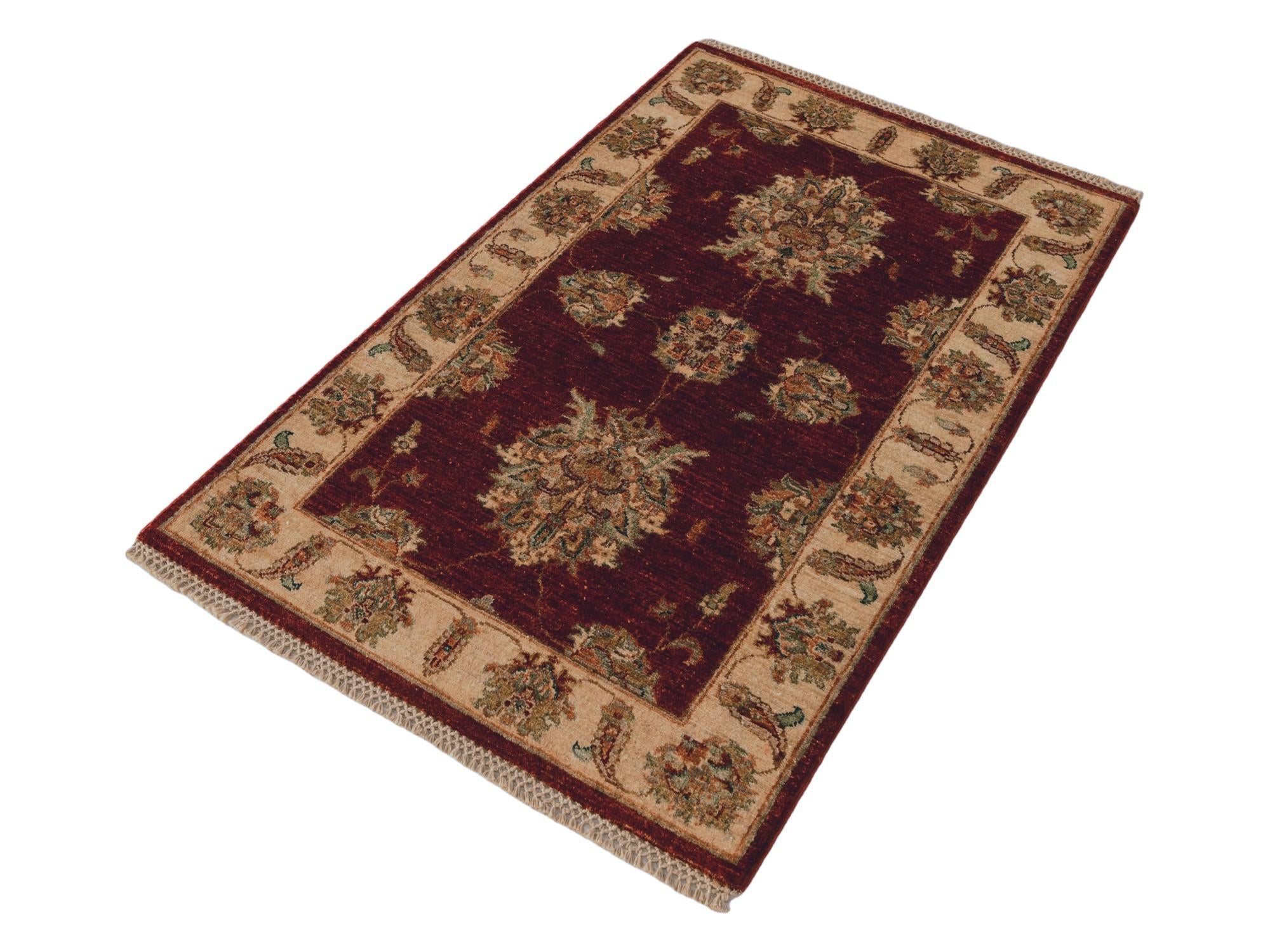 80cm x 125cm Hand Knotted Ziegler Rug