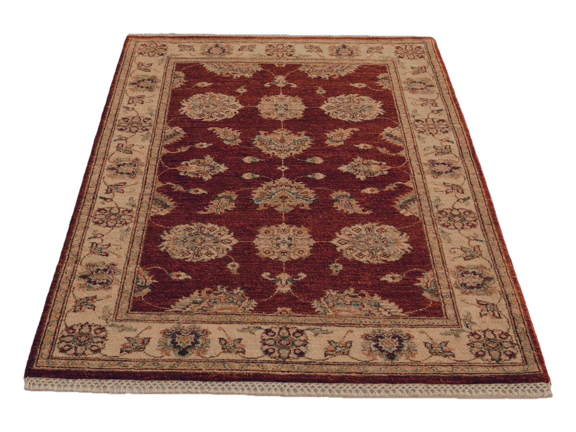 3' 5 x 5' 3 Hand Knotted Ziegler Rug