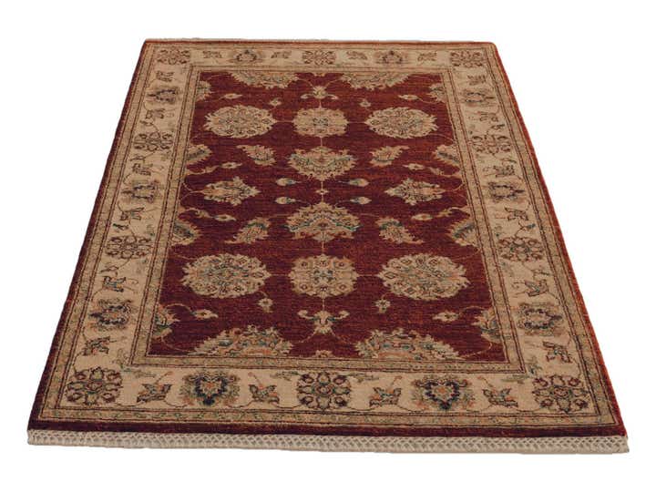3' 5 x 5' 3 Hand Knotted Ziegler Rug