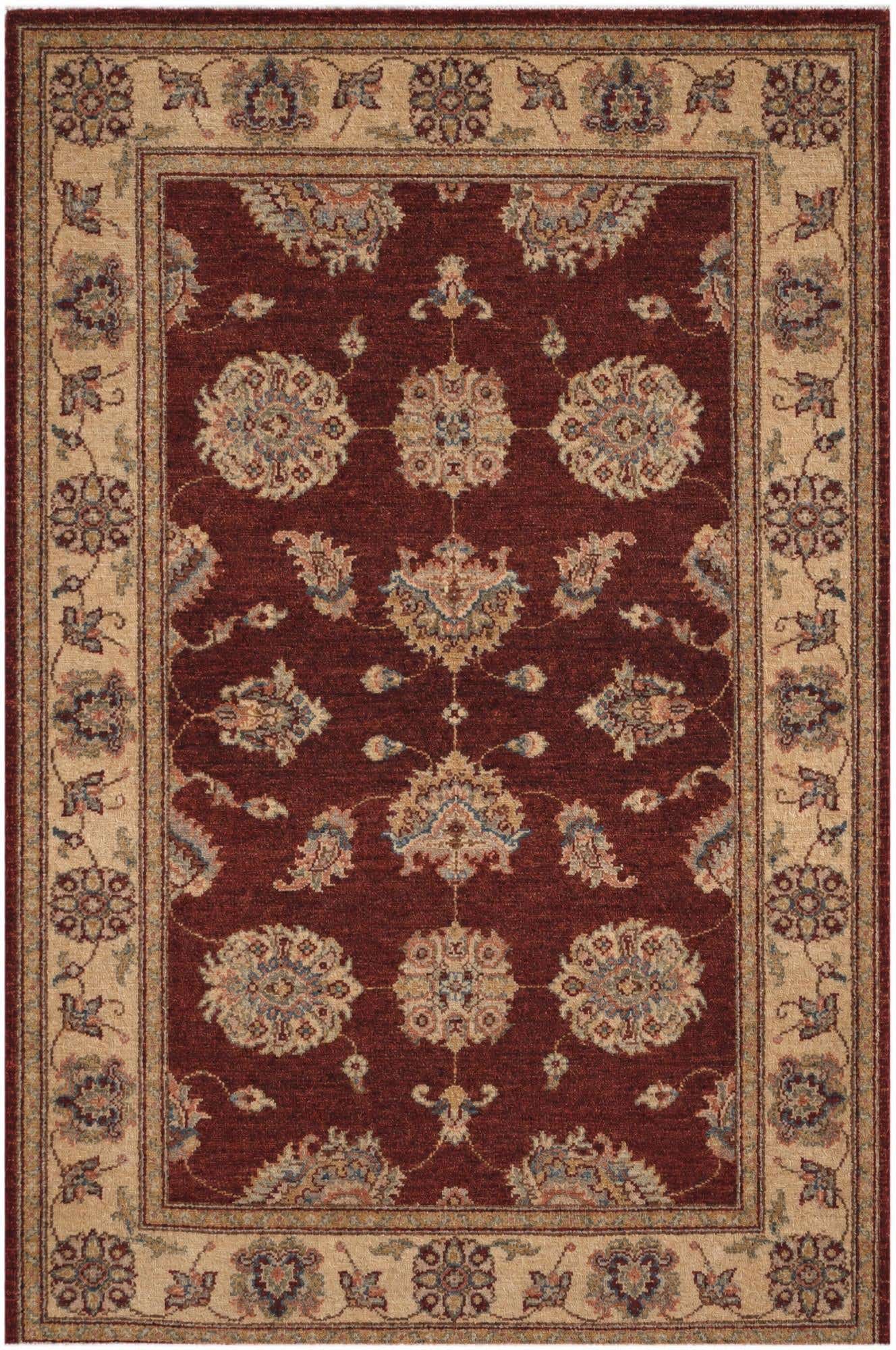 3' 5 x 5' 3 Hand Knotted Ziegler Rug