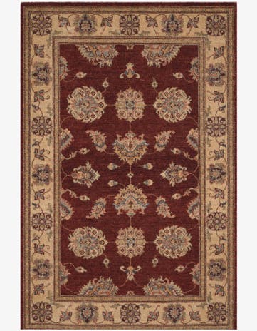3' 5 x 5' 3 Hand Knotted Ziegler Rug