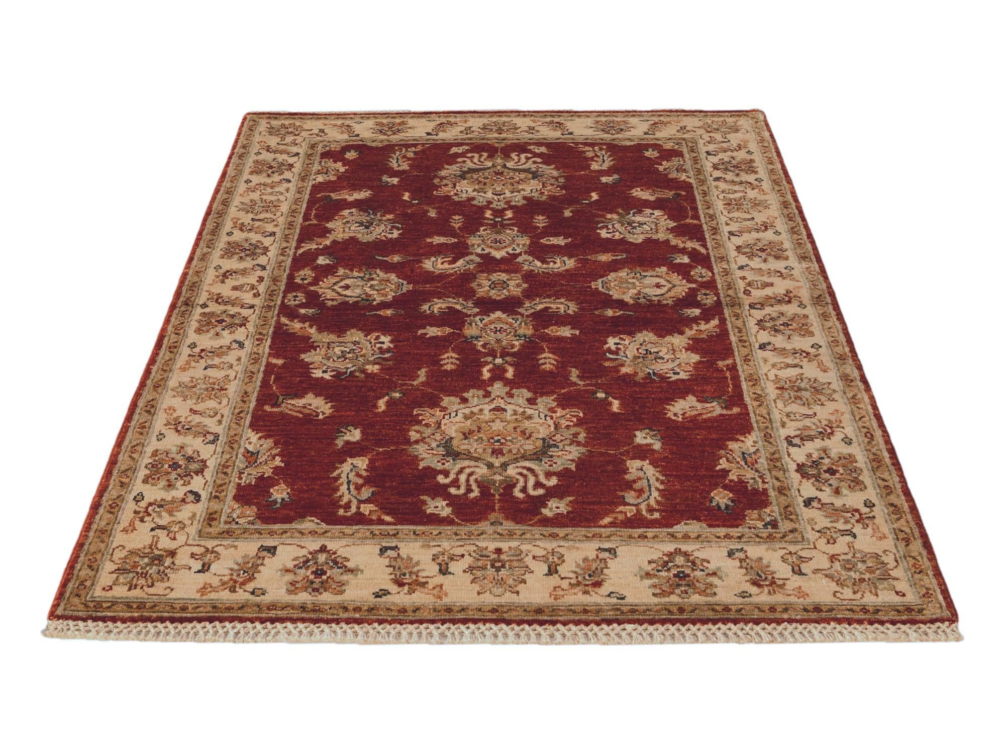 3' 6 x 5' 1 Hand Knotted Ziegler Rug
