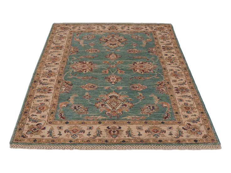 Detail image of 3' 5 x 4' 11 Hand Knotted Ziegler Rug