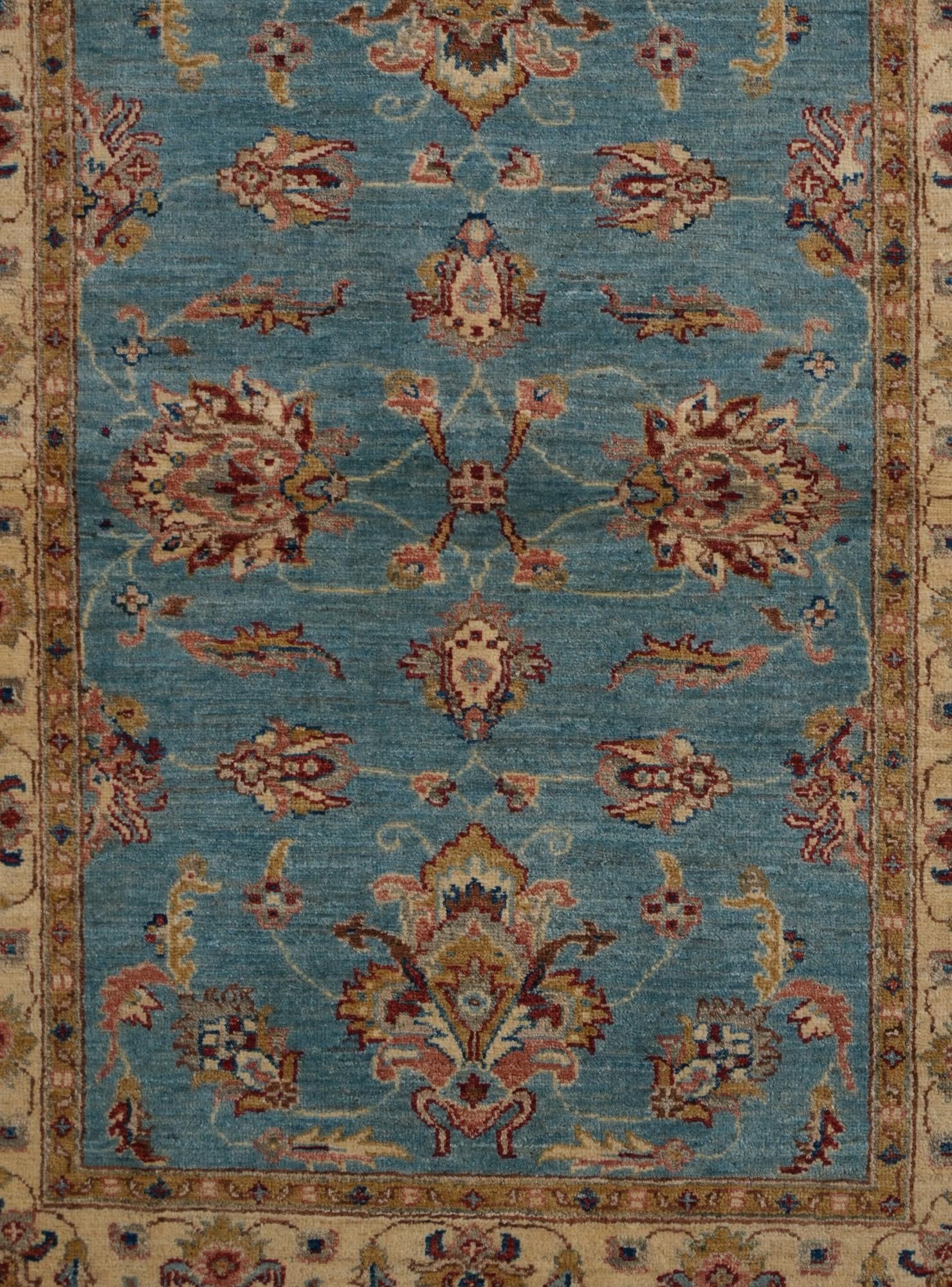 3' 5 x 4' 11 Hand Knotted Ziegler Rug