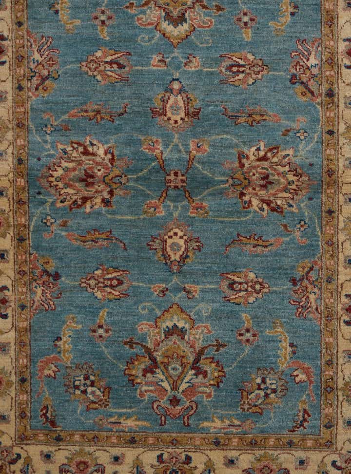 3' 5 x 4' 11 Hand Knotted Ziegler Rug