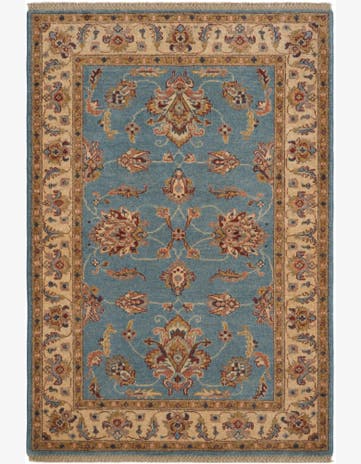 3' 5 x 4' 11 Hand Knotted Ziegler Rug