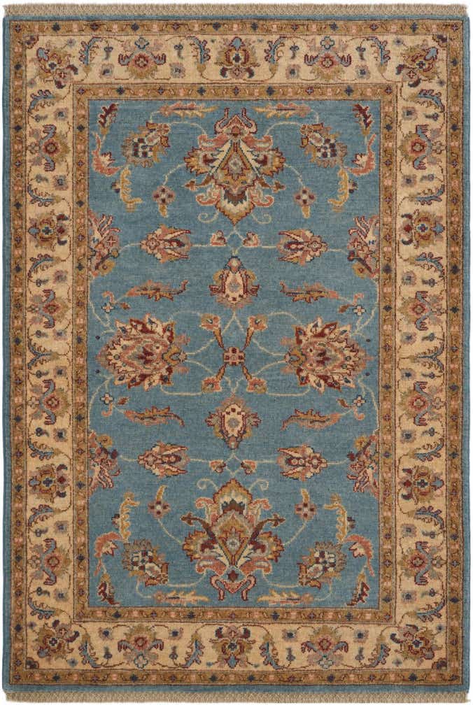 3' 5 x 4' 11 Hand Knotted Ziegler Rug