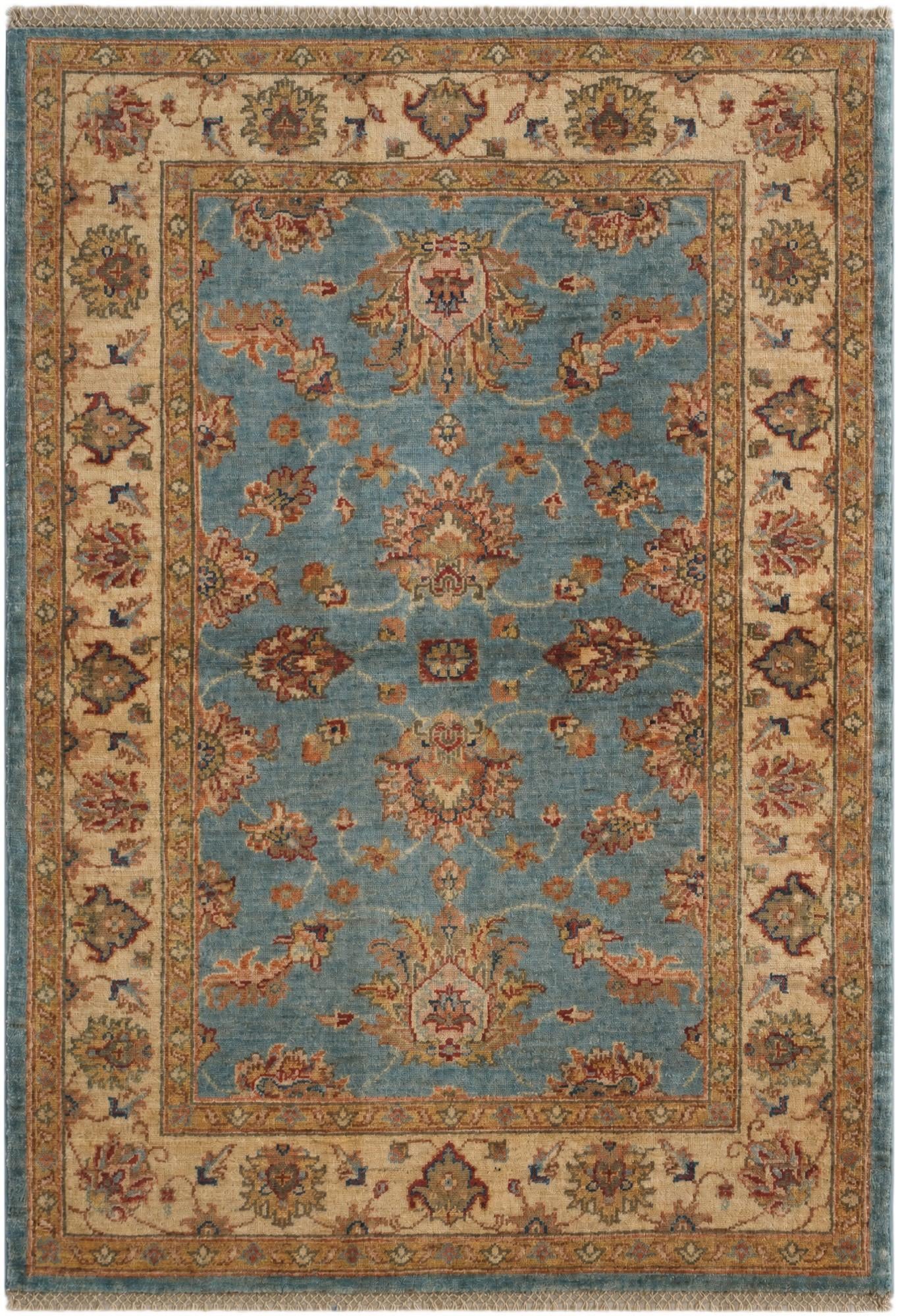 3' x 4' 11 Hand Knotted Ziegler Rug