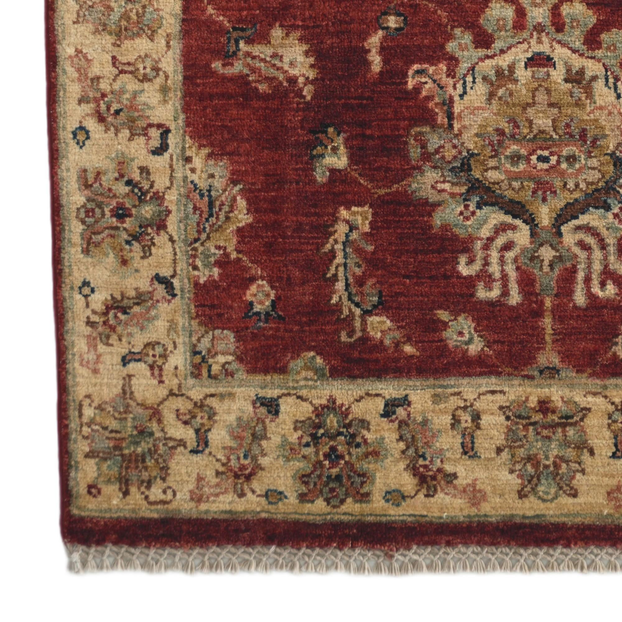 90cm x 165cm Hand Knotted Ziegler Rug