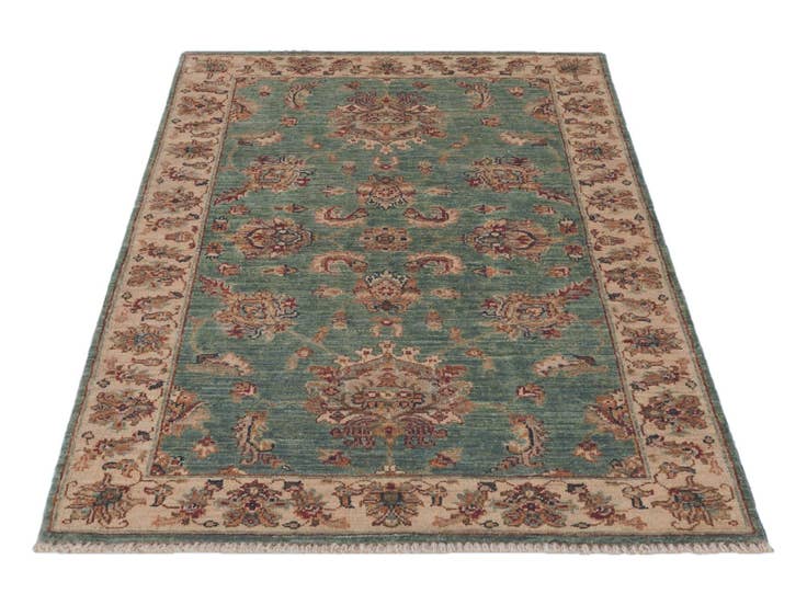Detail image of 3' x 4' 8 Hand Knotted Ziegler Rug
