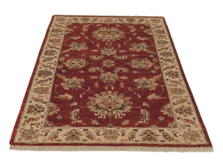Detail image of 3' 5 x 4' 11 Hand Knotted Ziegler Rug