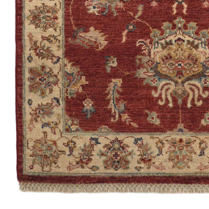 3' 5 x 4' 11 Hand Knotted Ziegler Rug