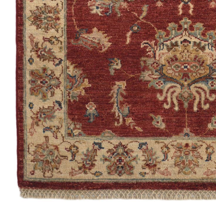 Detail image of 3' 5 x 4' 11 Hand Knotted Ziegler Rug