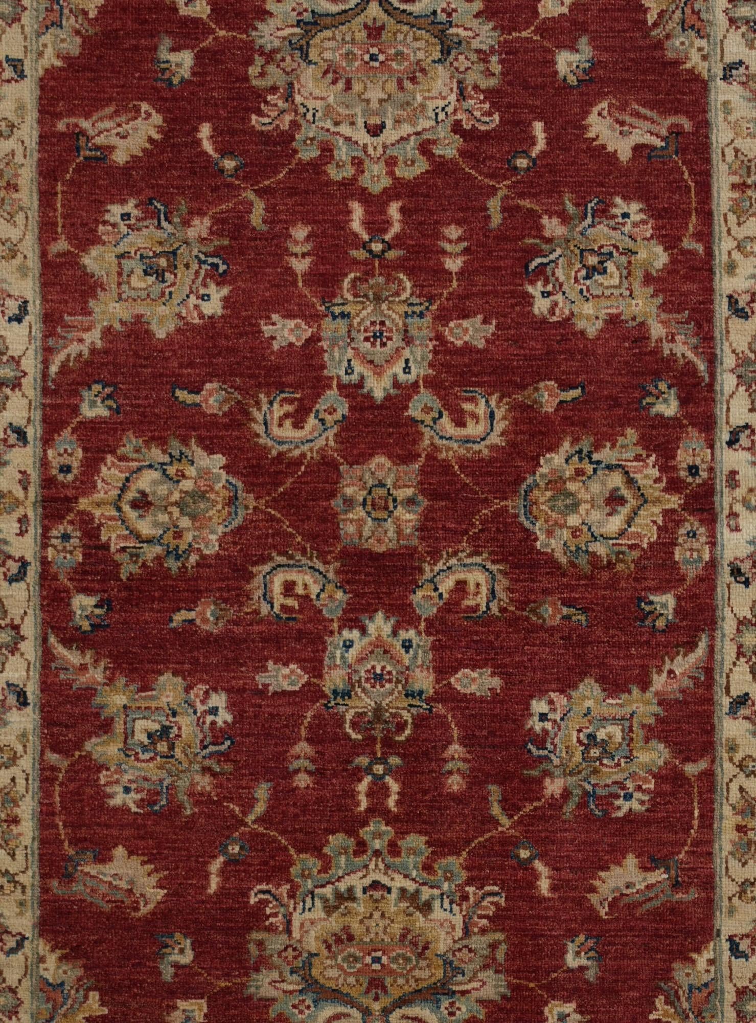 3' 5 x 4' 11 Hand Knotted Ziegler Rug