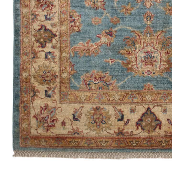 3' 4 x 4' 11 Hand Knotted Ziegler Rug