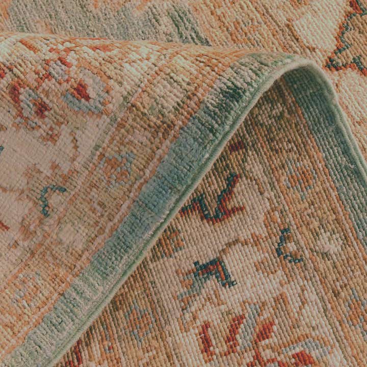 3' 4 x 4' 11 Hand Knotted Ziegler Rug