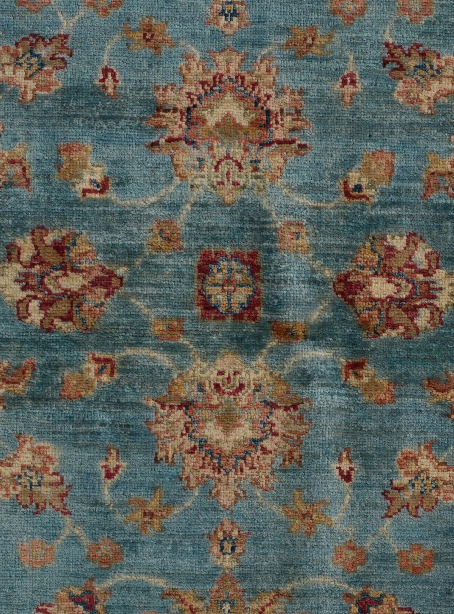 3' 4 x 4' 11 Hand Knotted Ziegler Rug