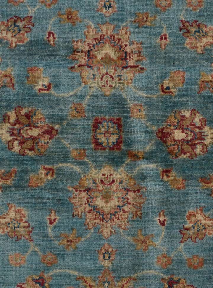 3' 4 x 4' 11 Hand Knotted Ziegler Rug