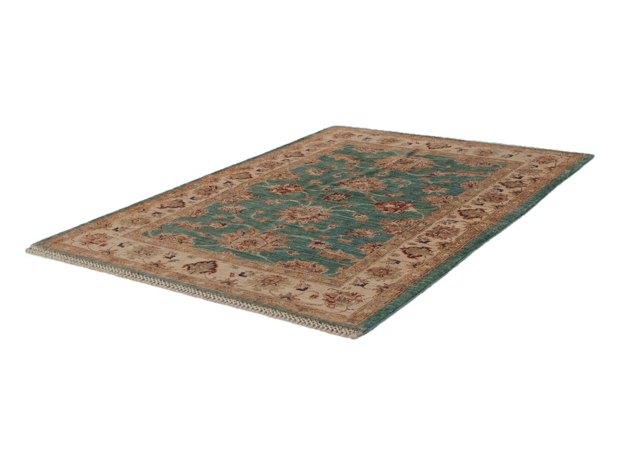 3' 5 x 4' 11 Hand Knotted Ziegler Rug