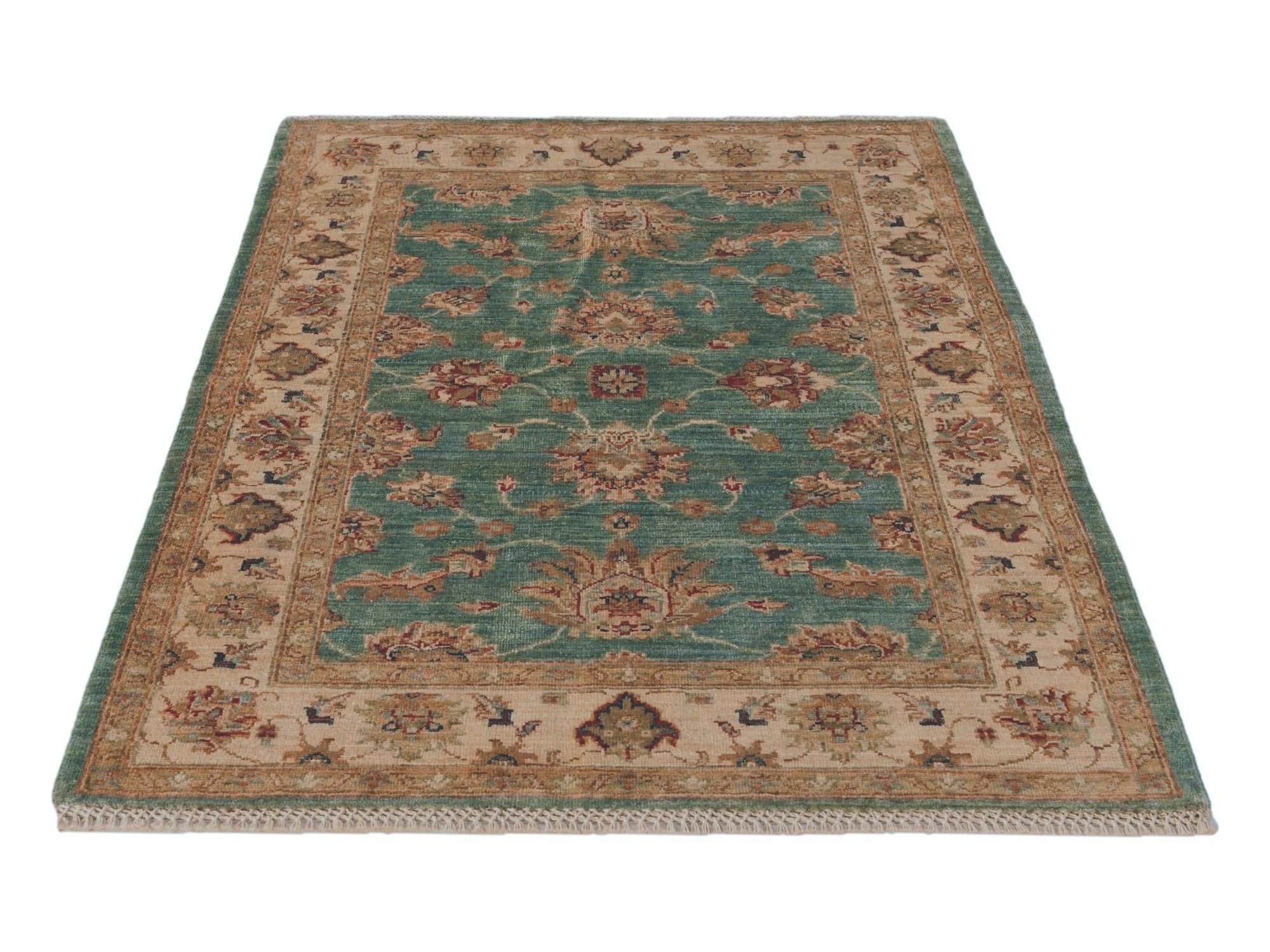 105cm x 150cm Hand Knotted Ziegler Rug