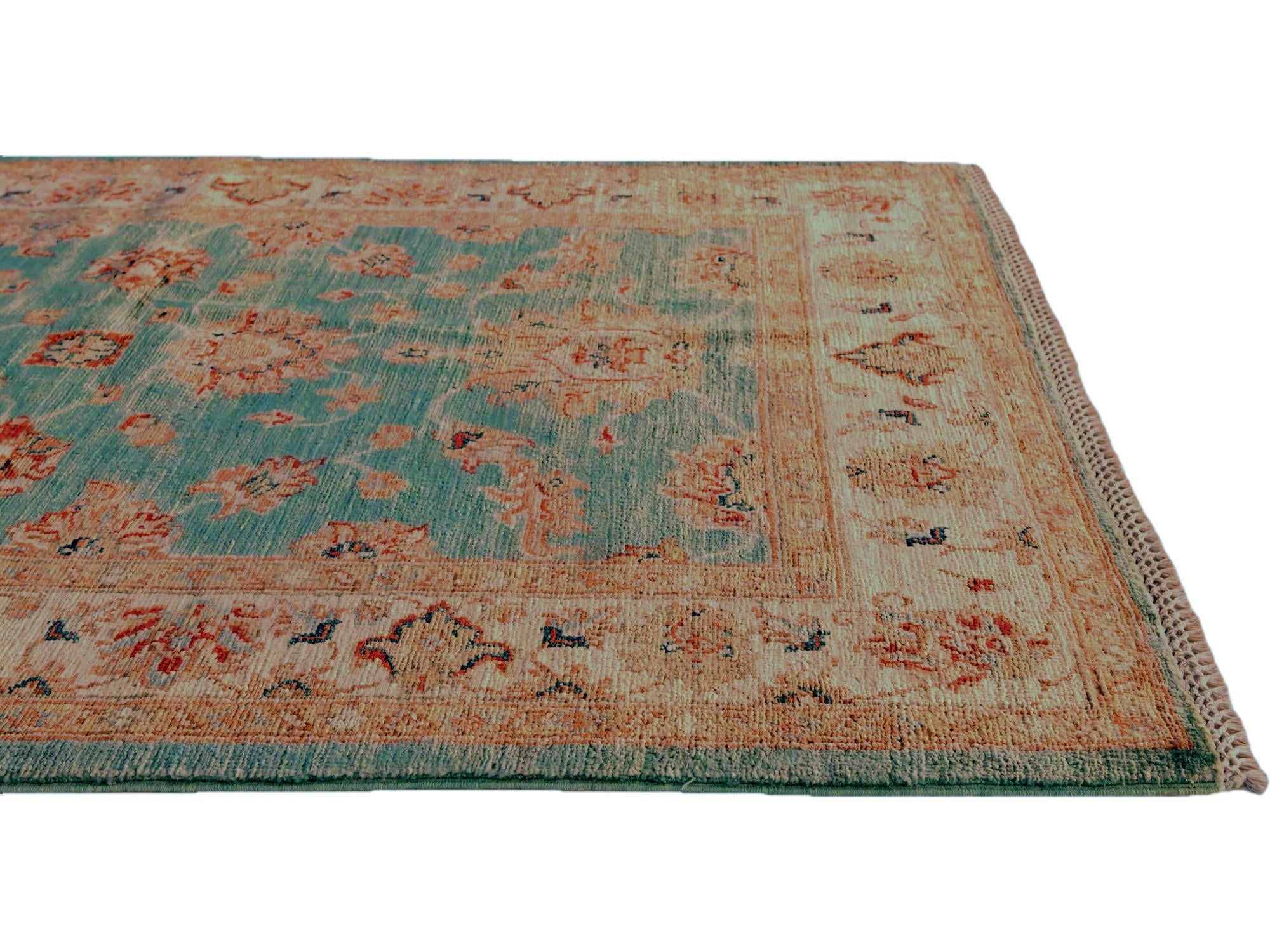 3' 5 x 4' 11 Hand Knotted Ziegler Rug