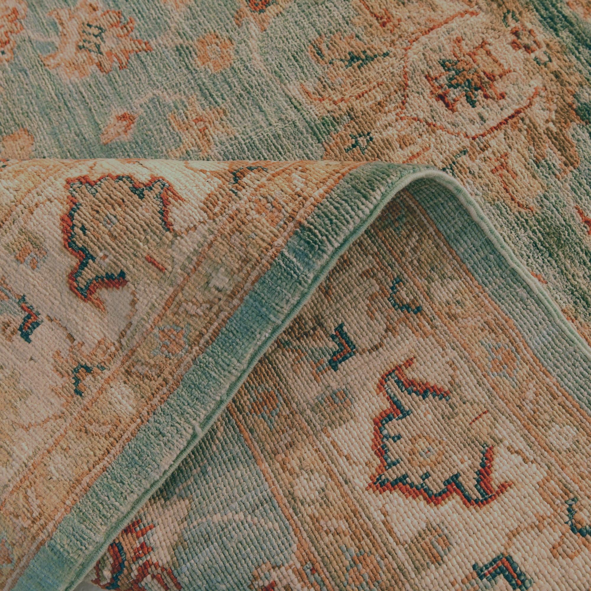 3' 5 x 4' 11 Hand Knotted Ziegler Rug
