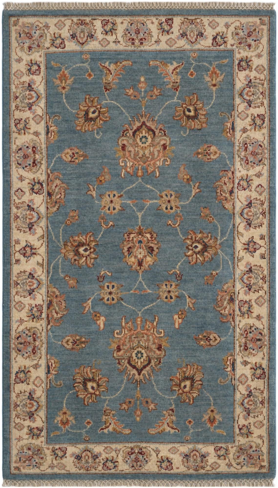 2' 11 x 5' 3 Hand Knotted Ziegler Rug