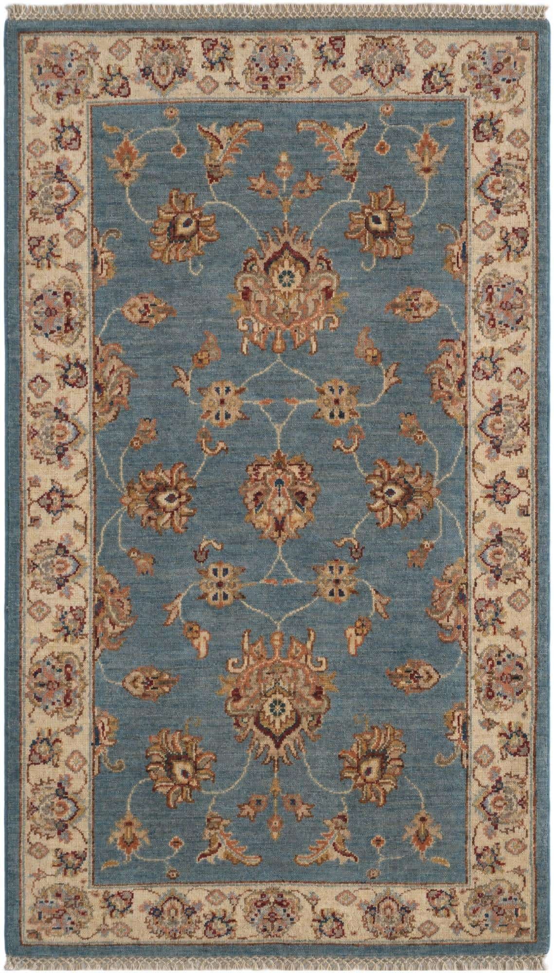 2' 11 x 5' 3 Hand Knotted Ziegler Rug