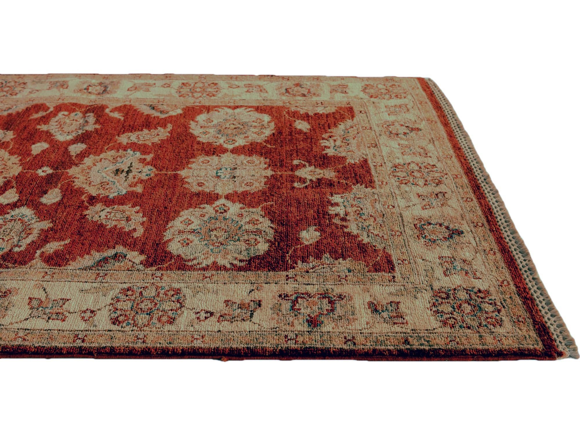 3' 2 x 4' 9 Hand Knotted Ziegler Rug