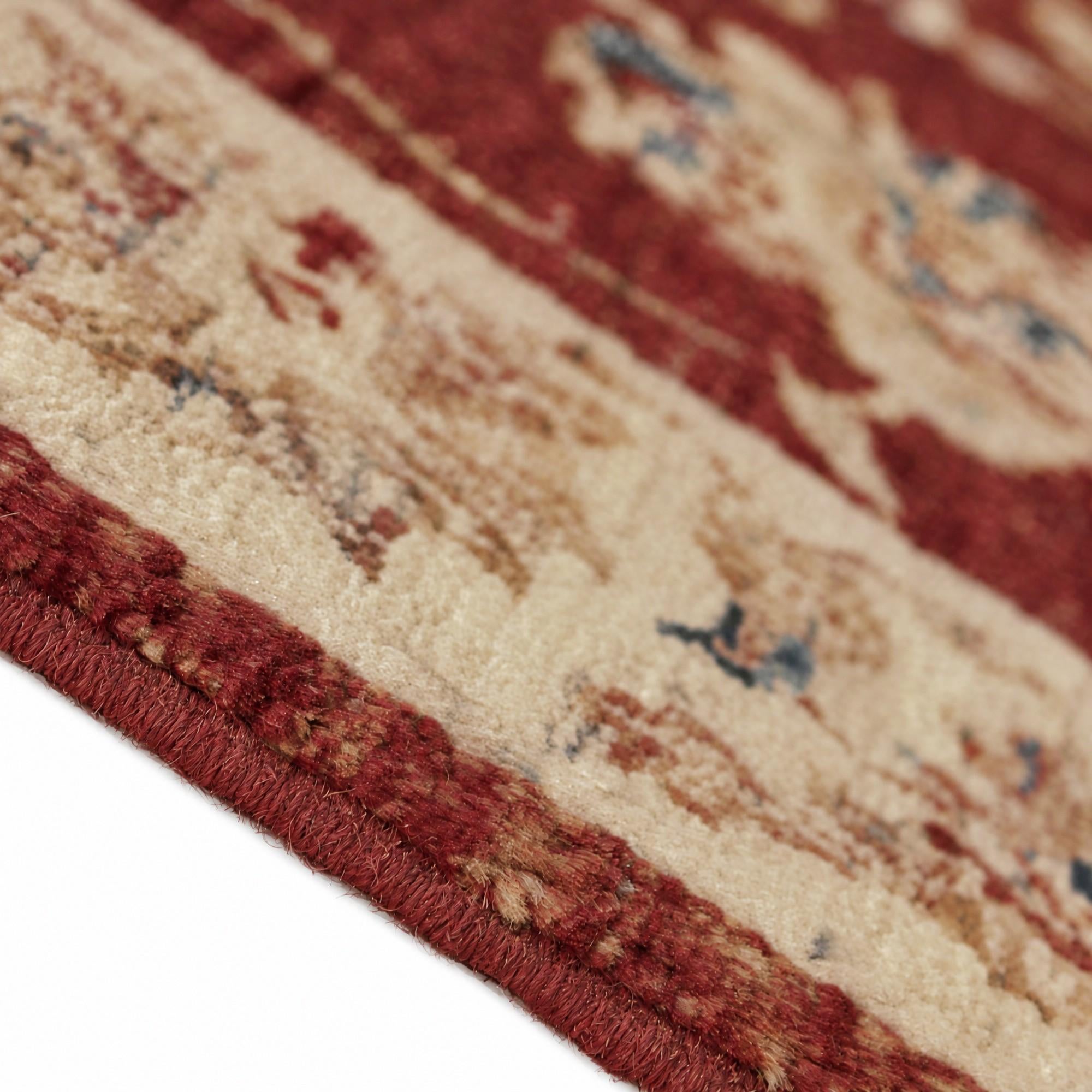 90cm x 155cm Hand Knotted Ziegler Rug