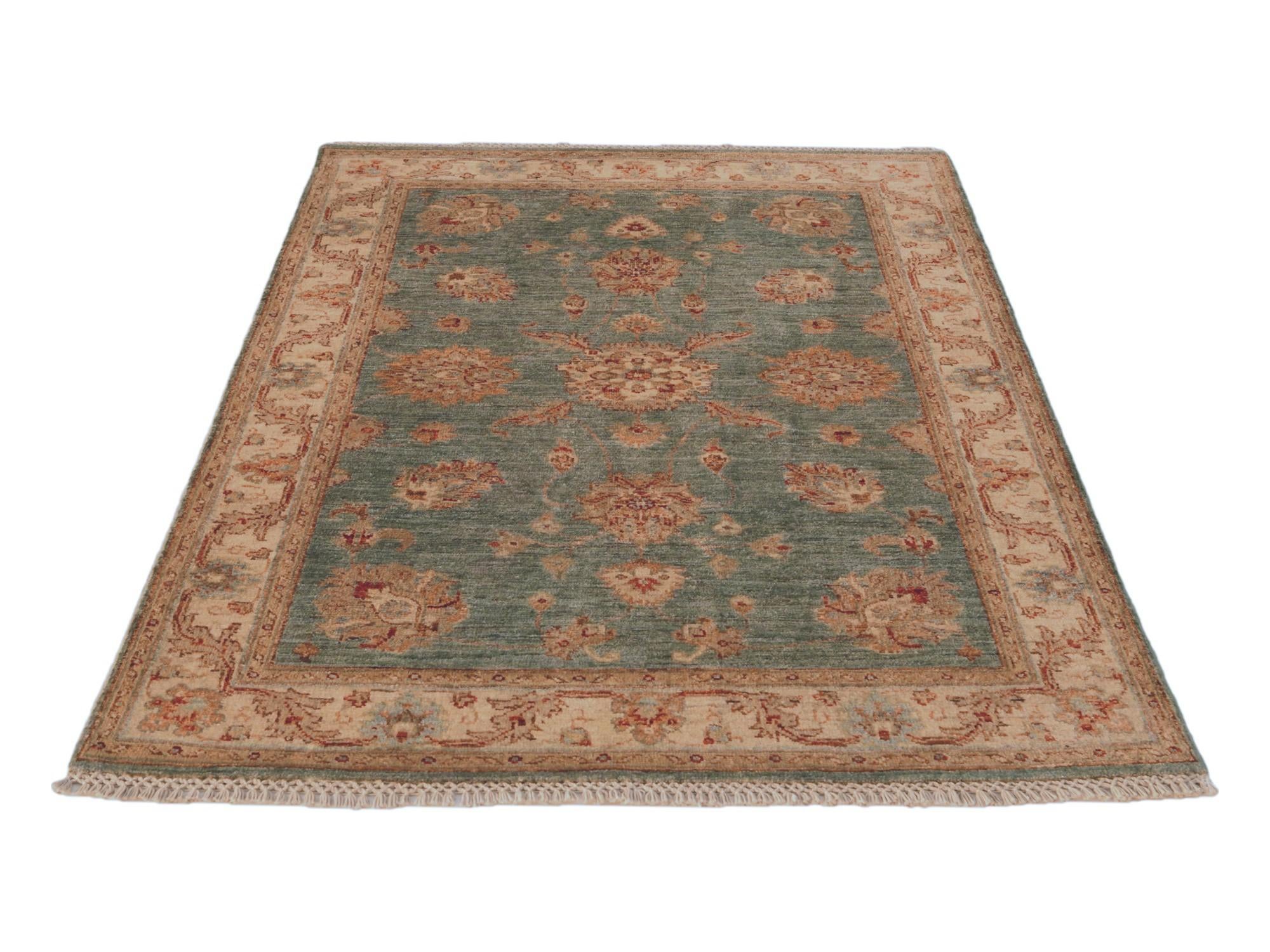 105cm x 155cm Hand Knotted Ziegler Rug