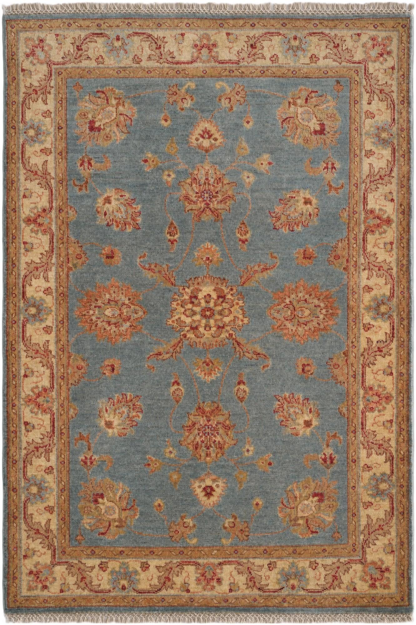 3' 5 x 5' 1 Hand Knotted Ziegler Rug