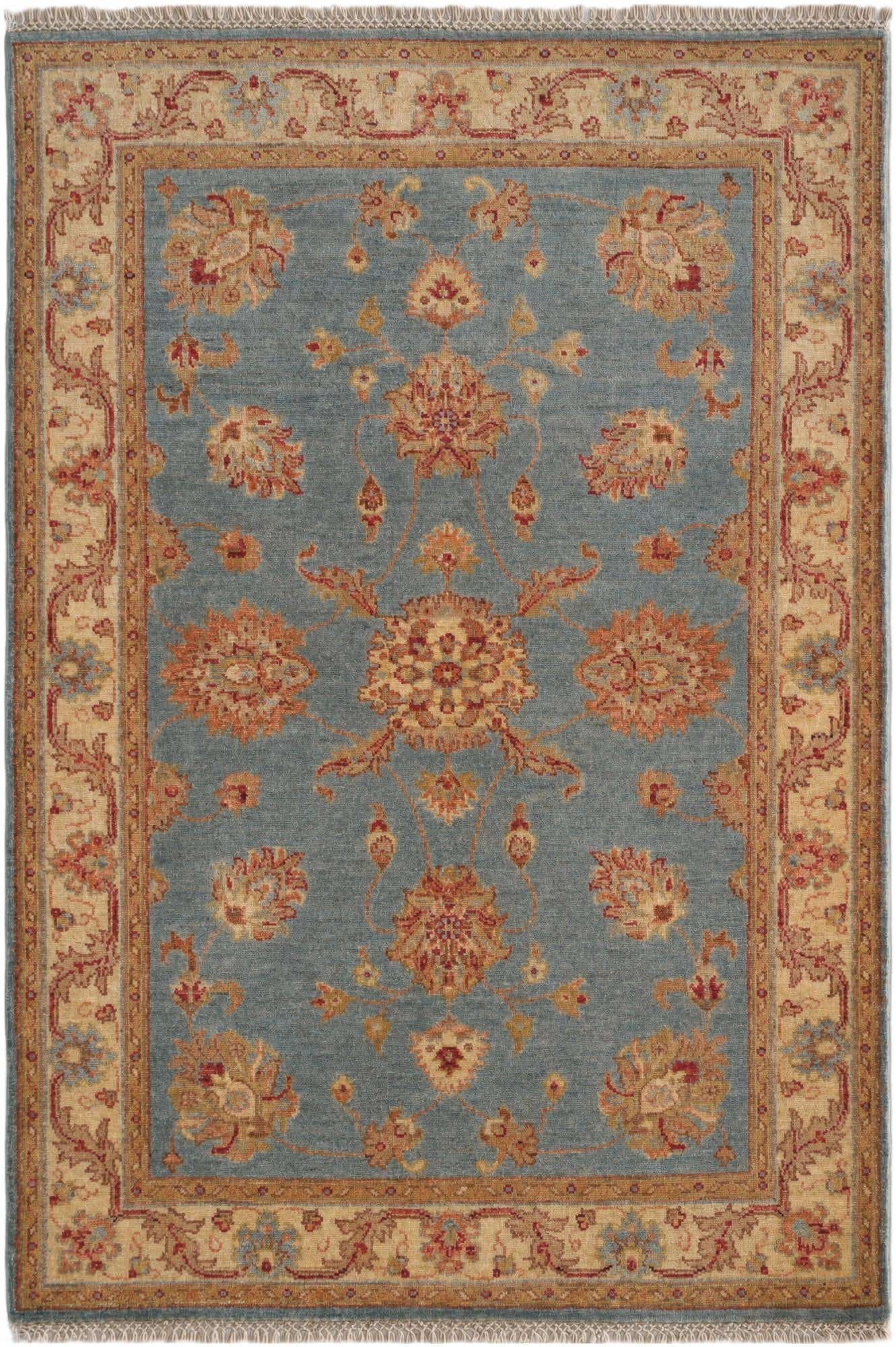 3' 5 x 5' 1 Hand Knotted Ziegler Rug