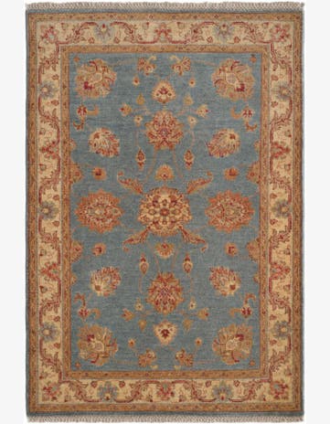 3' 5 x 5' 1 Hand Knotted Ziegler Rug