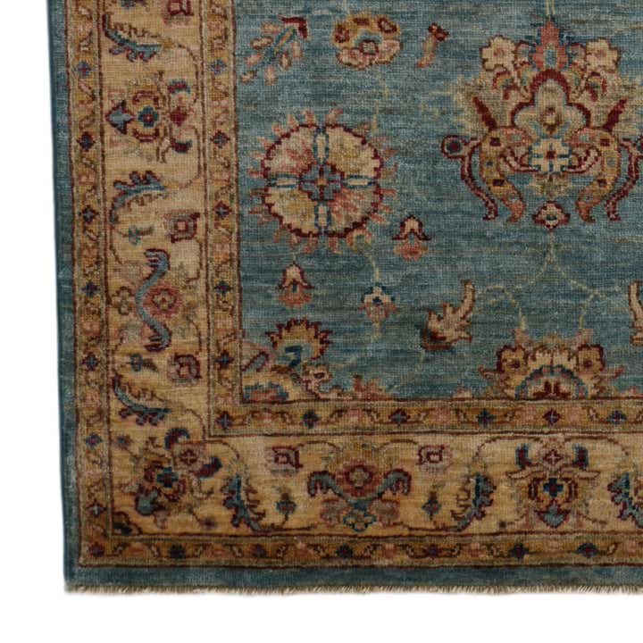 3' 5 x 5' 3 Hand Knotted Ziegler Rug