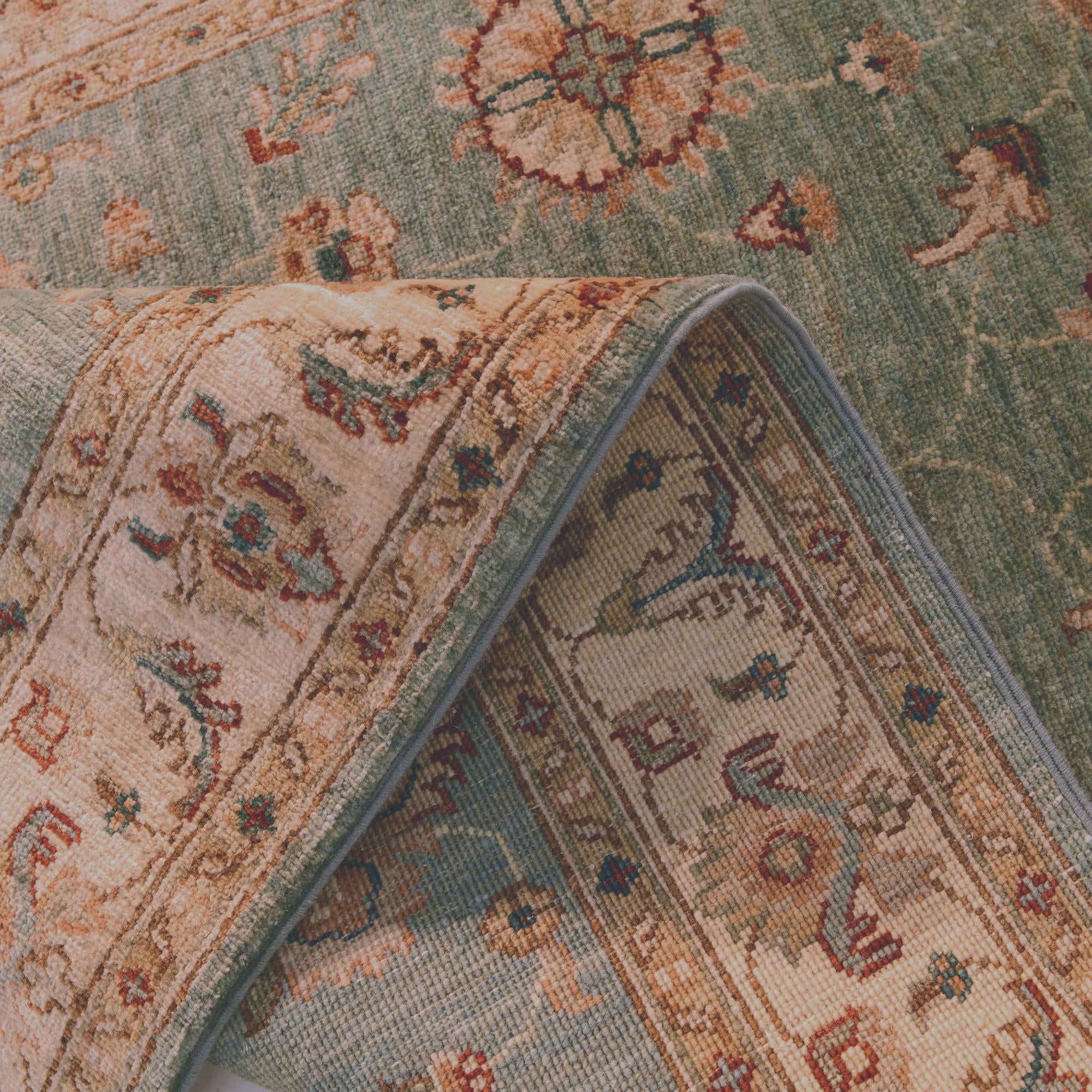 3' 5 x 5' 3 Hand Knotted Ziegler Rug