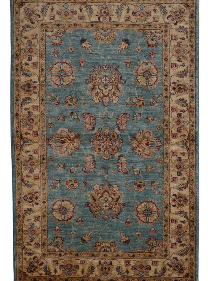 3' 5 x 5' 3 Hand Knotted Ziegler Rug