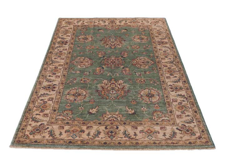 3' 5 x 5' 4 Hand Knotted Ziegler Rug