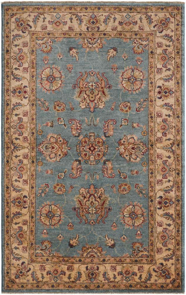 3' 5 x 5' 4 Hand Knotted Ziegler Rug