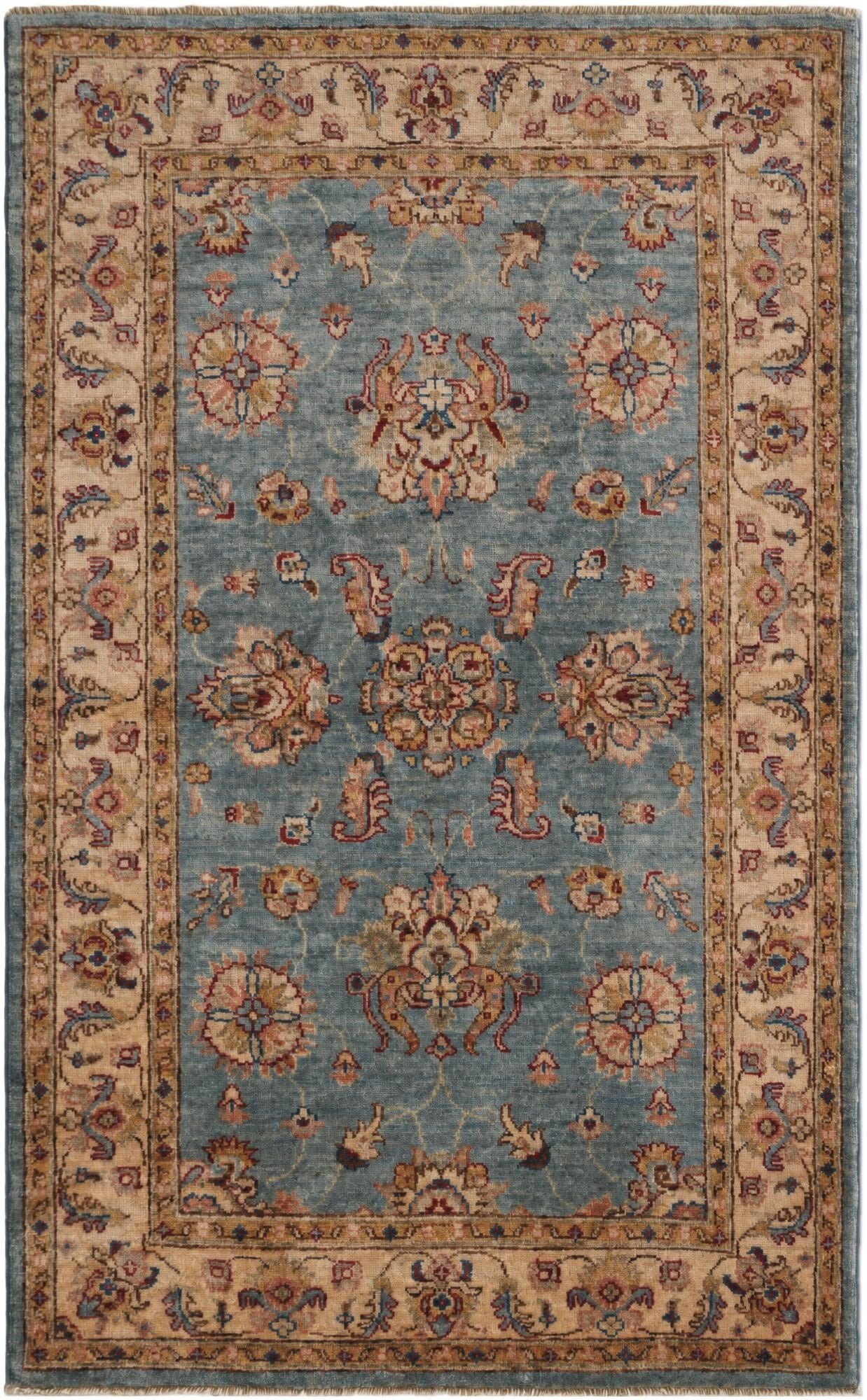 3' 4 x 5' 4 Hand Knotted Ziegler Rug
