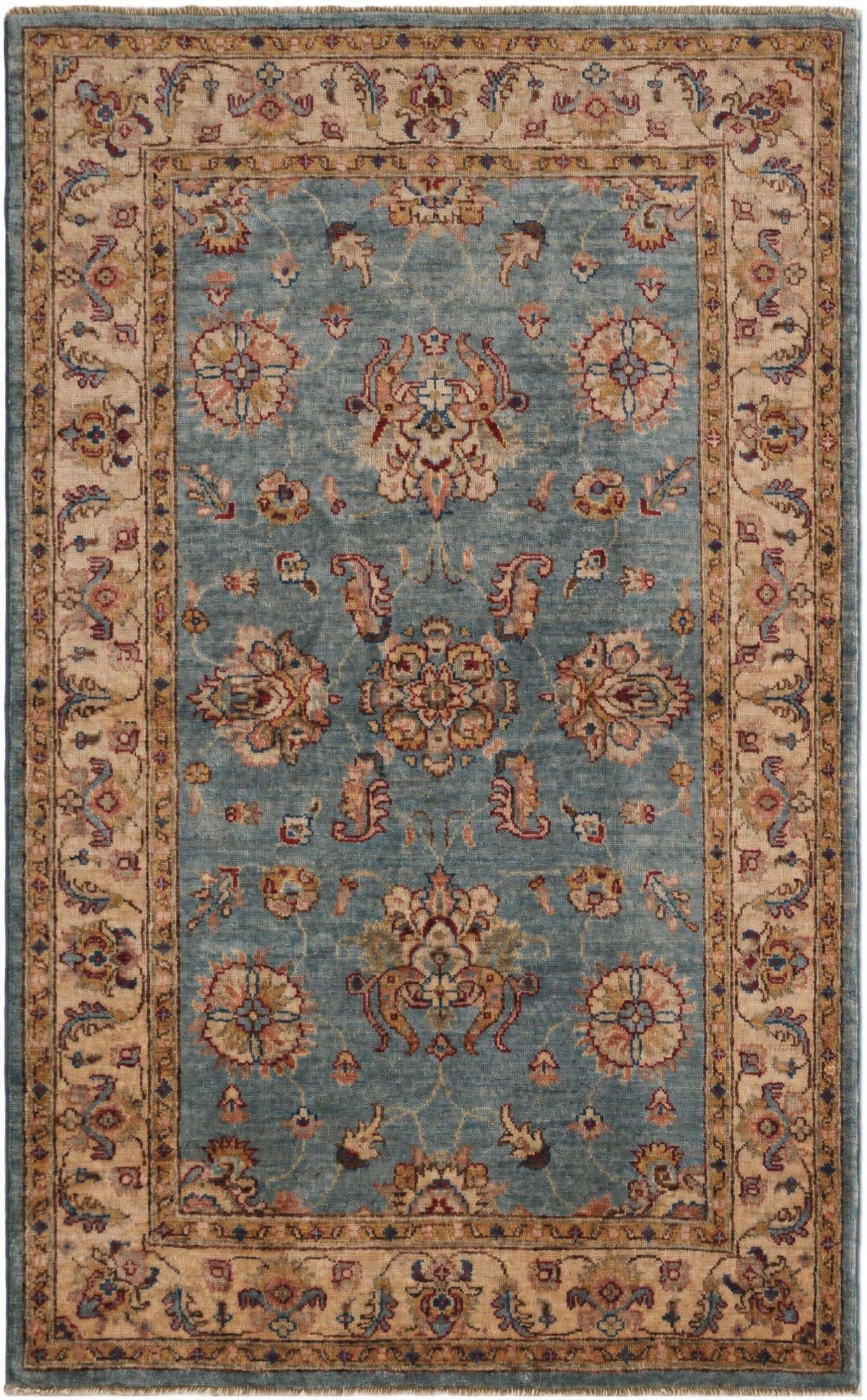 3' 4 x 5' 4 Hand Knotted Ziegler Rug