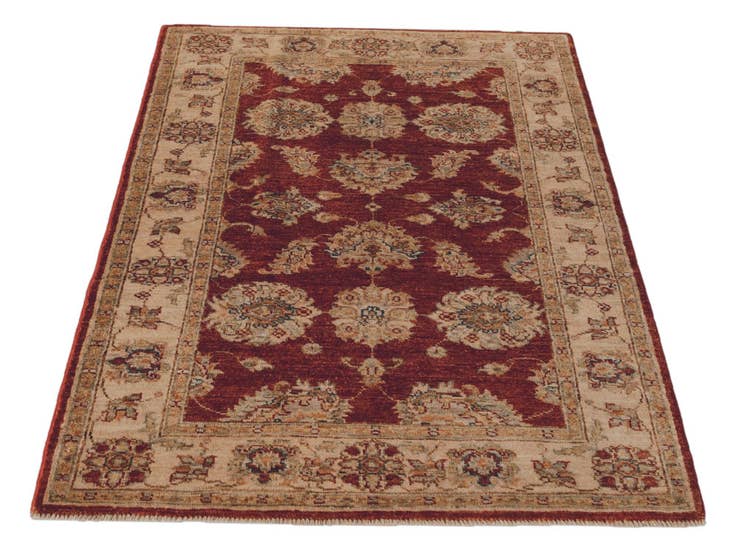 Detail image of 3' 3 x 4' 11 Hand Knotted Ziegler Rug