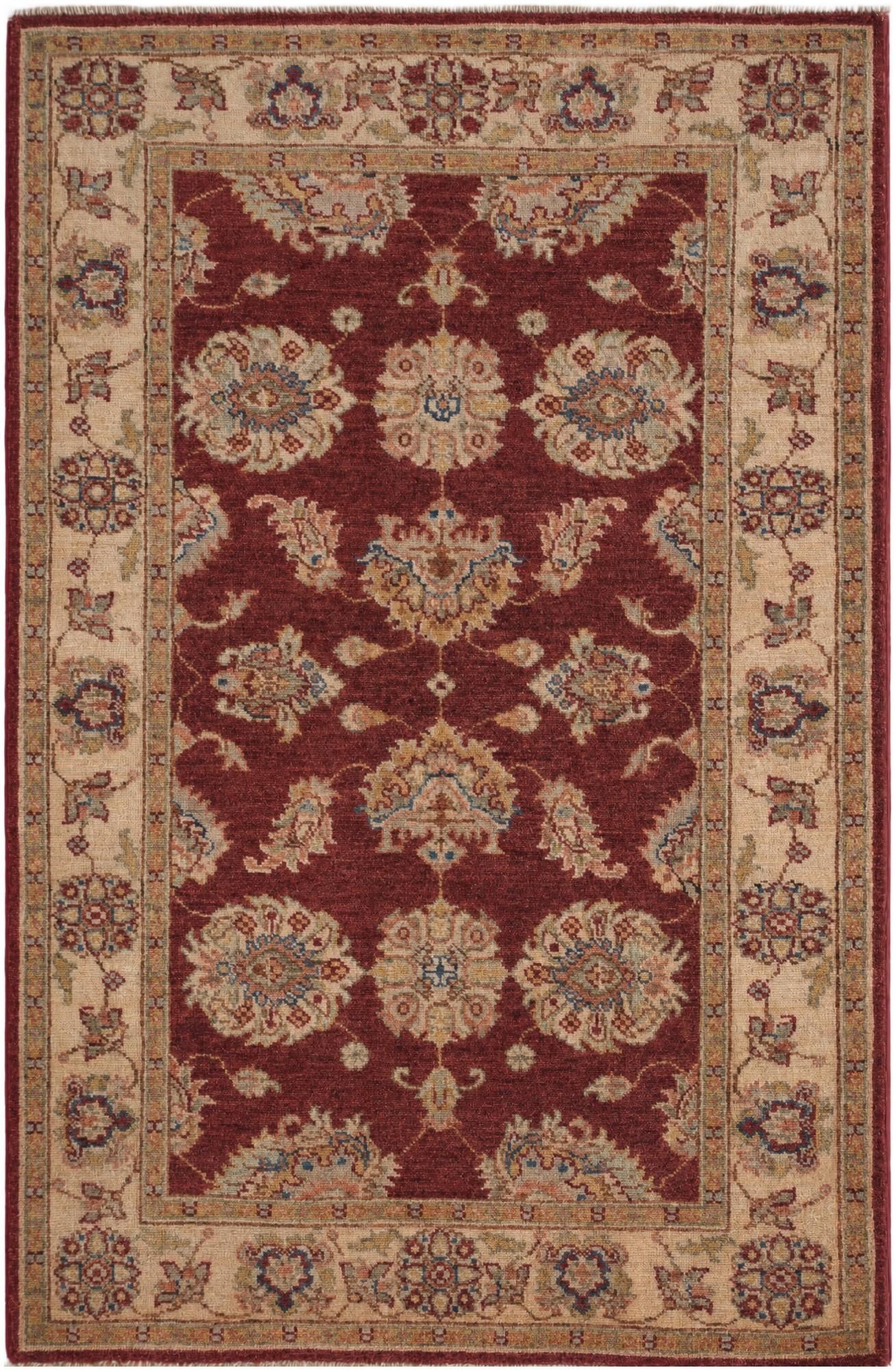 3' 3 x 4' 11 Hand Knotted Ziegler Rug