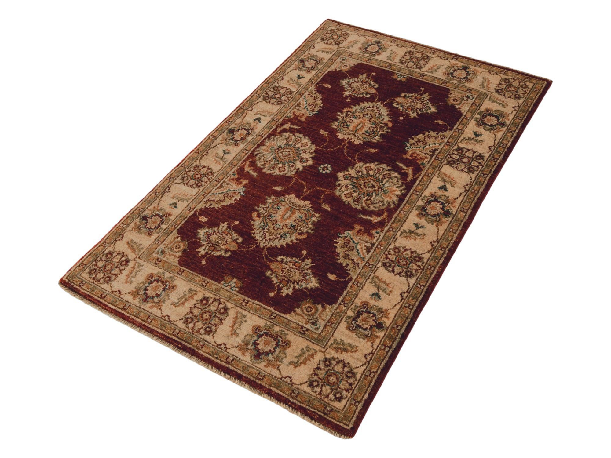 80cm x 125cm Hand Knotted Ziegler Rug