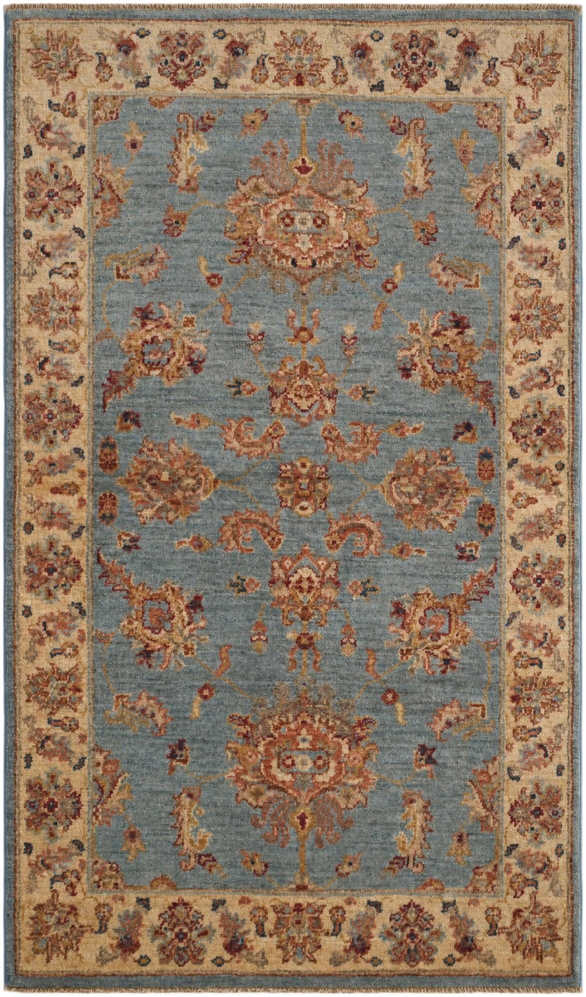 2' 11 x 5' Hand Knotted Ziegler Rug