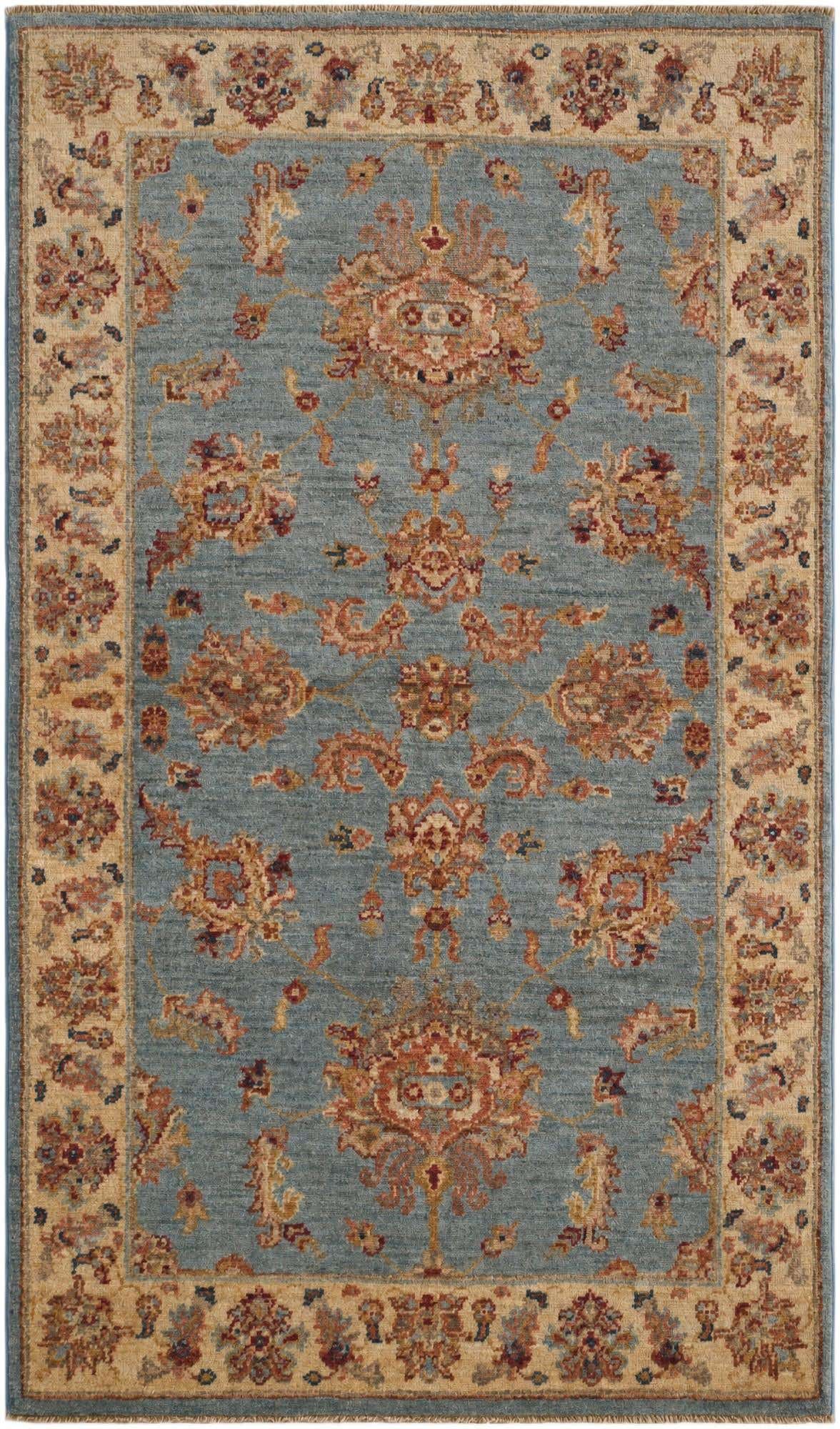 2' 11 x 5' Hand Knotted Ziegler Rug