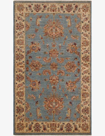 2' 11 x 5' Hand Knotted Ziegler Rug