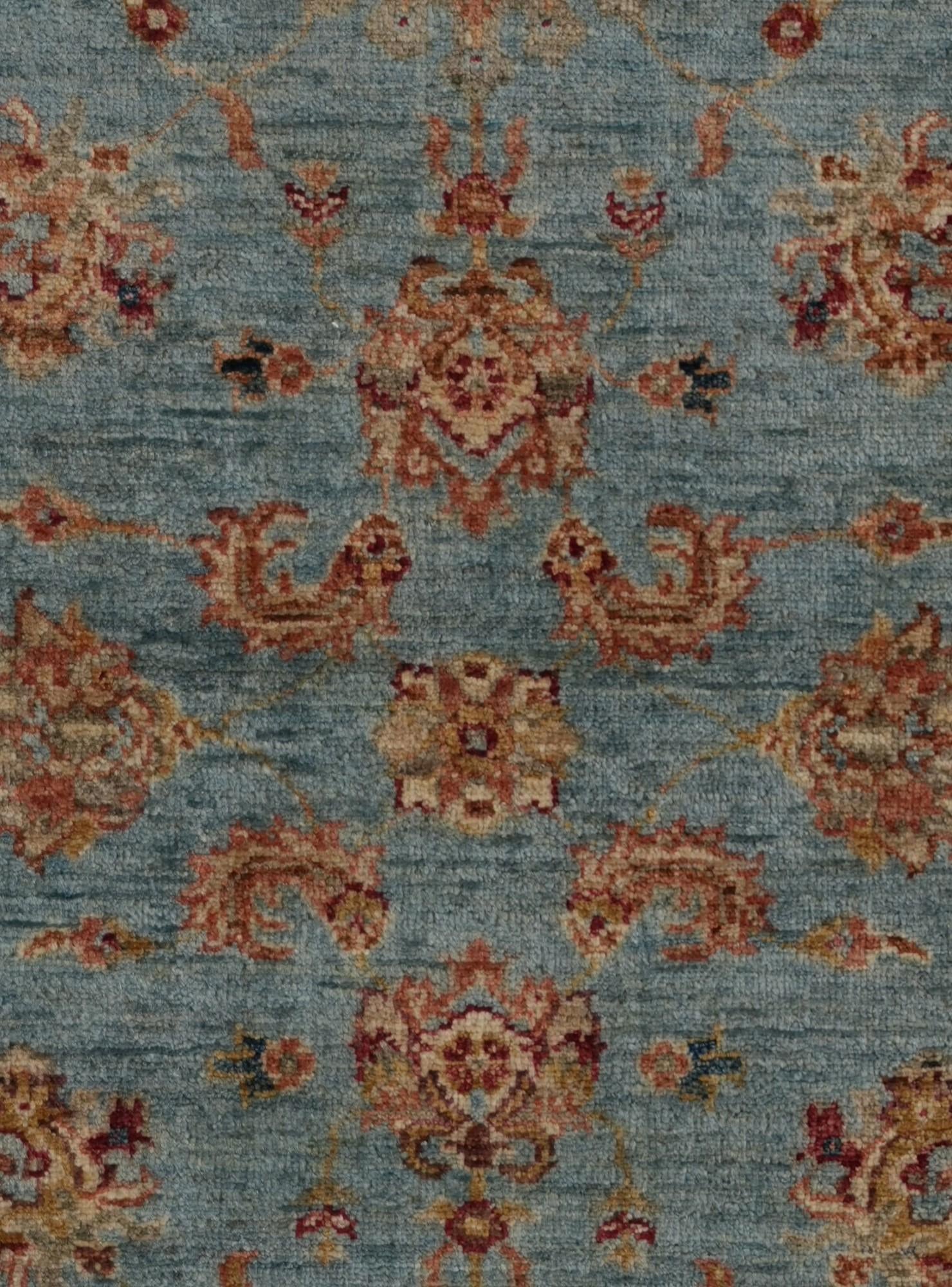 3' 2 x 4' 10 Hand Knotted Ziegler Rug