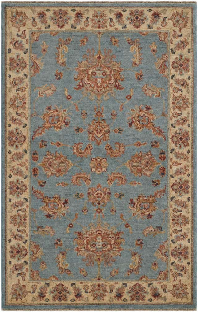 3' 2 x 4' 10 Hand Knotted Ziegler Rug