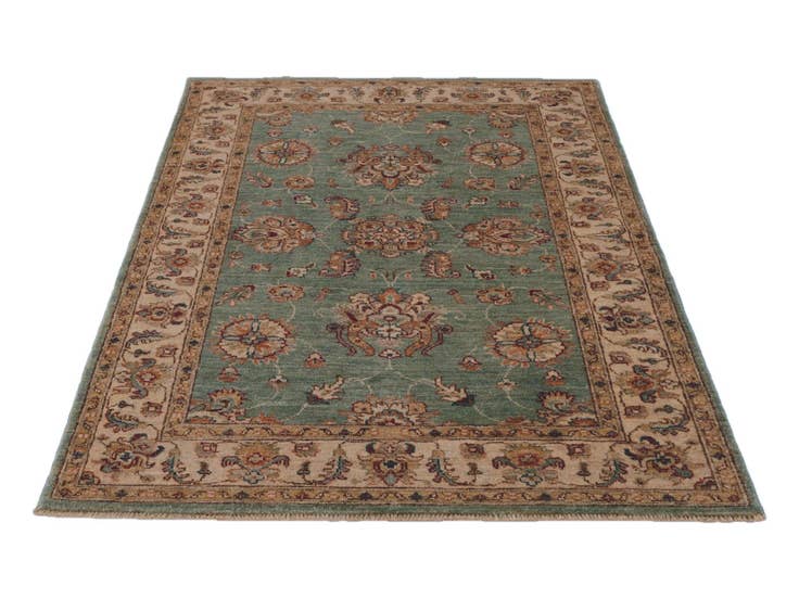 Detail image of 3' 4 x 5' Hand Knotted Ziegler Rug